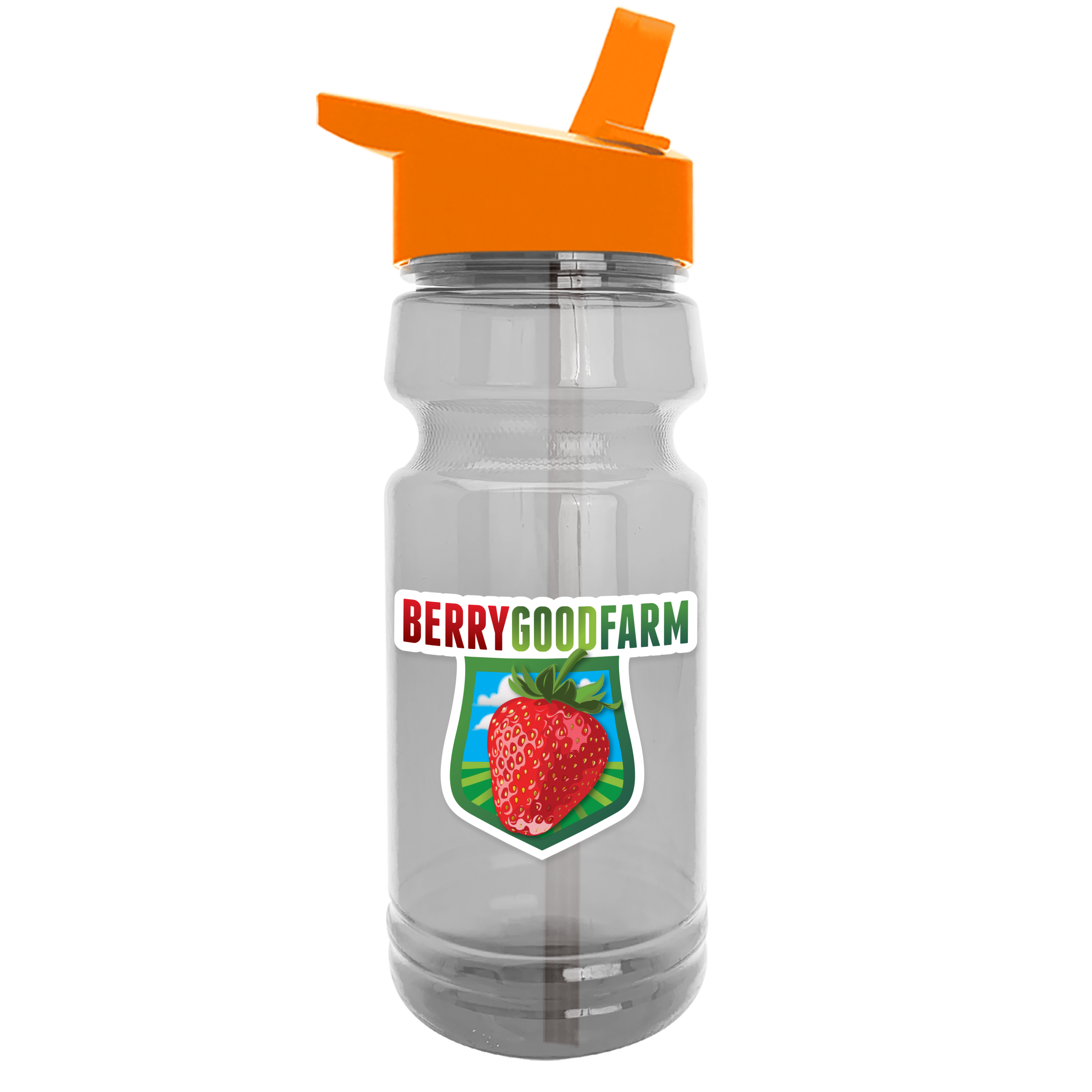 Trainer Clear Bottle with Flip-Straw Lid - 24 oz.
